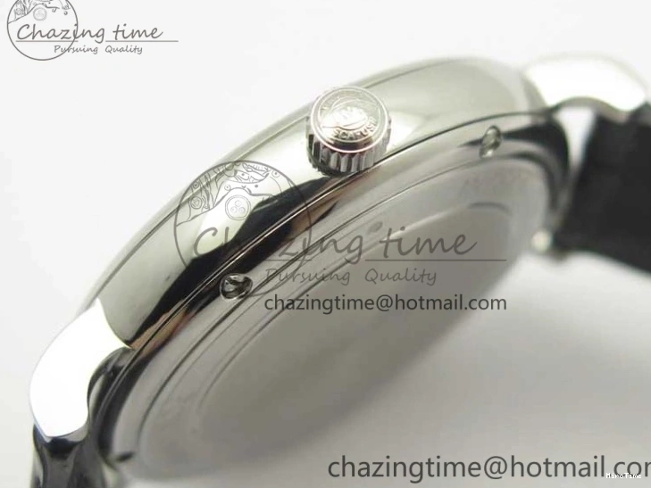 MIROTIME 0730 Portofino Automatic SS MKF 1:1 Best Edition White Dial On Black Leather Strap MIYOTA 9015 V Original 7204